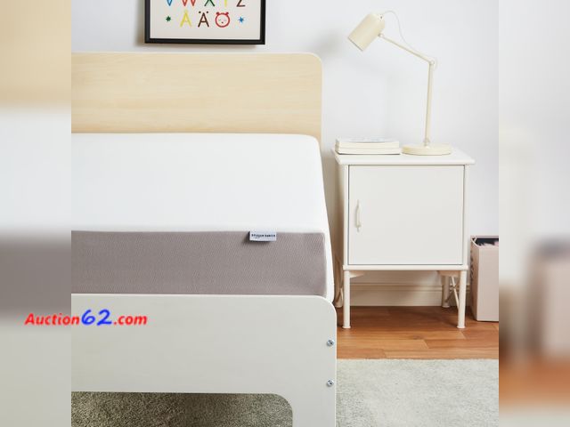 Lot 44-776a - $110.05 Retail price - Amazon Basics Memory Foam Mattress, Soft Plush Feel, Breathable, Contours to Body, 8 Inch, Twin, White/Grey See All P...