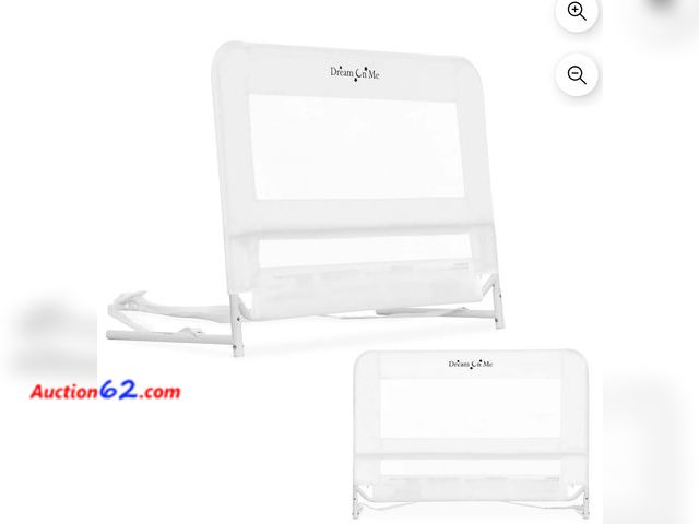 Lot 44-7426o - Dream on me lightweight mesh security adjustable bed rail for toddler in white, fits for twin, full, queen, toddlers and bunk size beds with...