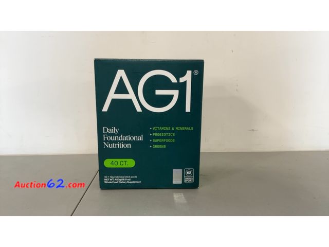 Lot 44-1638j - AG1 Athletic Greens 40 X 12g Individual Sealed Nutrition Packets OPEN B0X Not Tested See All Photo's E-Commerce Return, A basic inspection h...