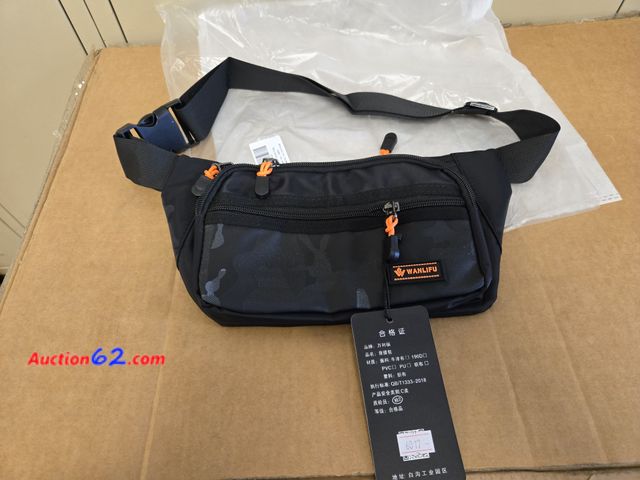 Lot 44-6776b - Wanlifu Fanny Pack Waist Pack Black Appears New