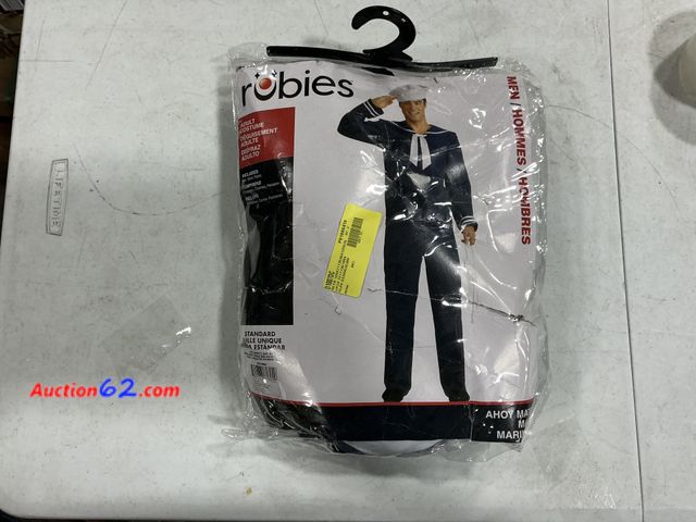 Lot 44-1103p - Retail value $30- Ahoy Matey Adult Standard costume Appears New, A basic inspection has been given to this item. Sold AS-IS. See All Photo's...
