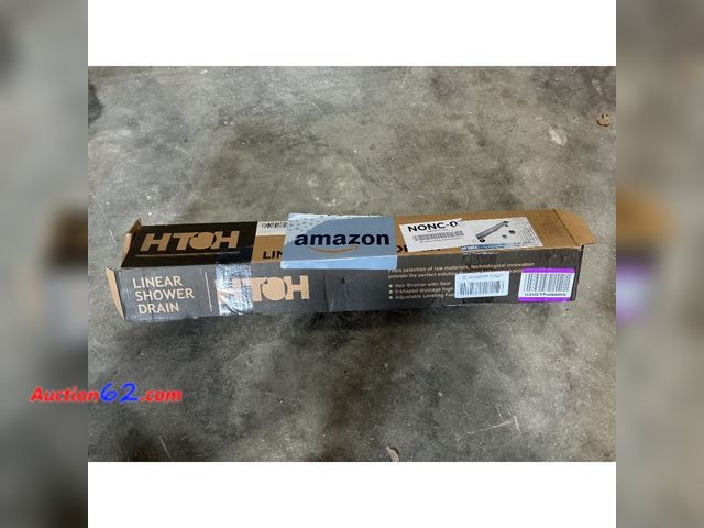 Lot 44-132o - HTOH Linear Shower Drain Brushed Finish Appears New, A basic inspection has been given to this item. Sold AS-IS.