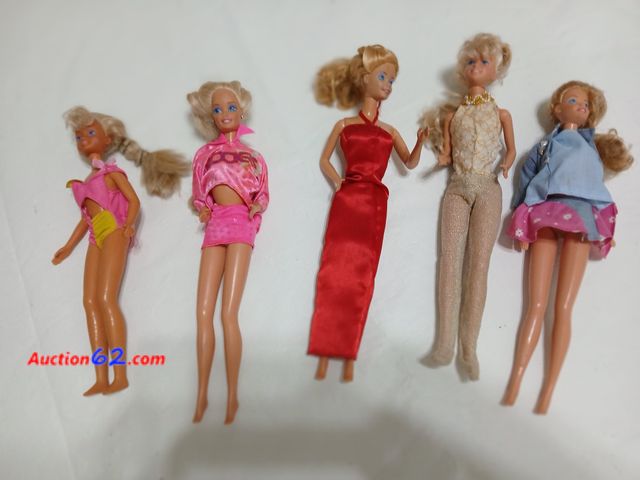 Lot 44-2023w - Four used Barbies from 80's .  One 80's or 90's Midge doll.  See all photos. Used See All Photo's
