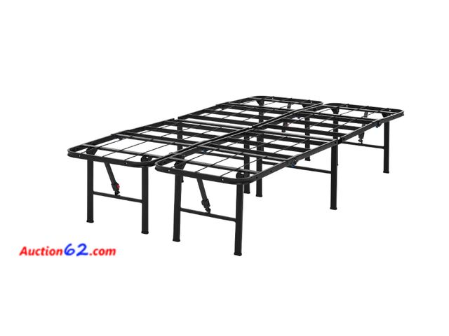 Lot 44-9093i - Mainstays Quad Fold Steel Platform Bed Frame, Twin E-Commerce Return, A basic inspection has been given to this item. Sold AS-IS.