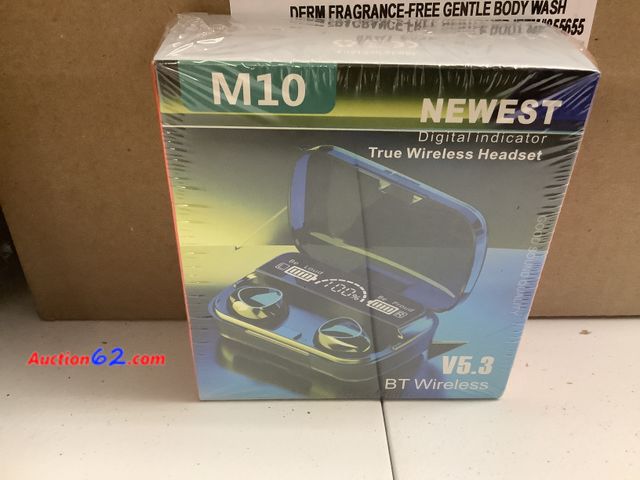 Lot 44-6140e - True Wireless Headset, M10 Digital Indicator, V5.3, BT Wireless, See All Photo's Not Tested
