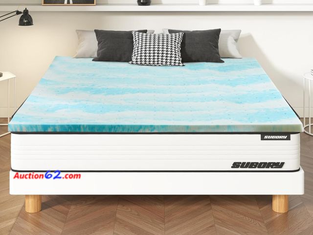 Lot 44-1958a - Memory Foam Mattress Topper 3 Inch Gel Infused, Bed Pad for Sofa, RV, Camper (3 Inch Full) Appears New, A basic inspection has been given to...