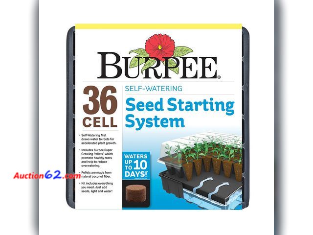 Lot 44-140p - 36-Cell Self-Watering Greenhouse Kit Appears New, A basic inspection has been given to this item. Sold AS-IS.