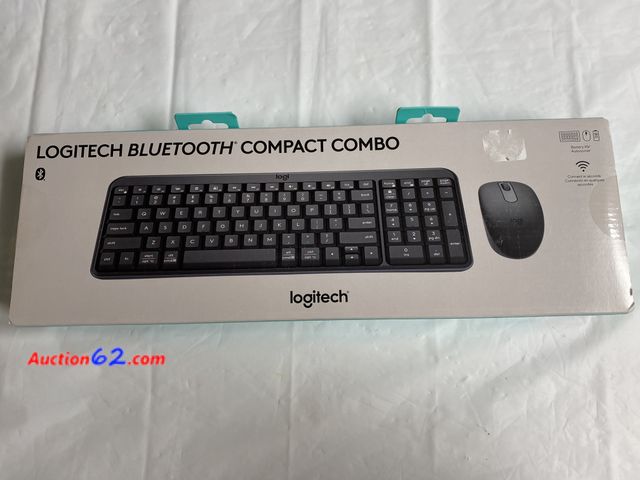 Lot 44-2108w - New. Logitech Bluetooth Compact Combo. Connects in seconds. See photos. Appears New, A basic inspection has been given to this item. Sold AS...