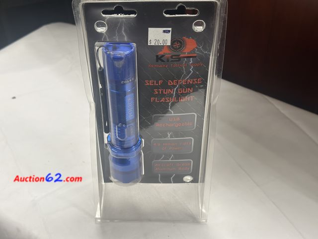 Lot 44-6042o - KTS SELF DEFENSE STUN GUN FLASHLIGHT. New. Pre-priced from store closing. $20 See All Photo's Not Tested Never opened, Factory Sealed