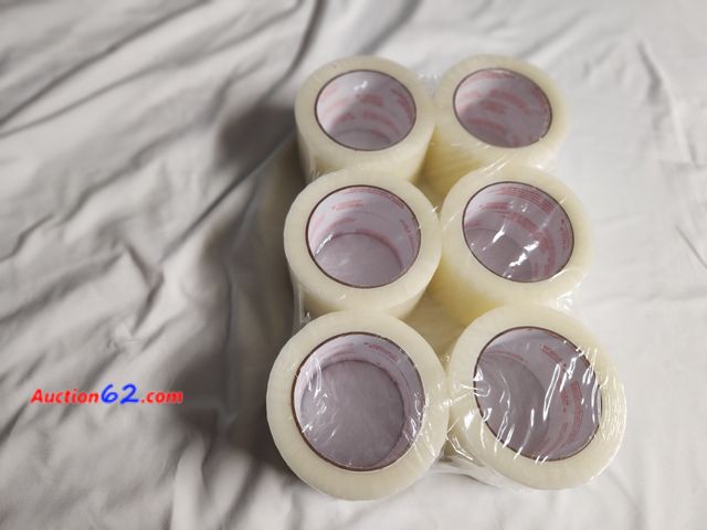 Lot 44-2325b - 6 rolls packing tape. Still factory wrapped.  See photos. 1. Appears New, A basic inspection has been given to this item. Sold AS-IS. 4. See...