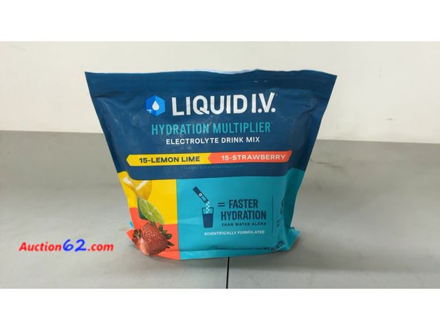 Lot 44-1737j - Liquid I.V. Hydration Multiplier Electrolyte Drink Mix Not Tested See All Photo's E-Commerce Return, A basic inspection has been given to th...
