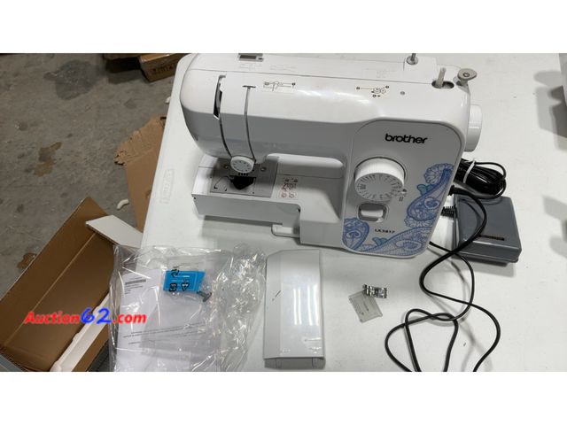 Lot 44-144a - $95.94 Retail price - Brother RLX3817 17-Stitch Sewing Machine, White(Renewed) See All Photo's E-Commerce Return, A basic inspection has bee...