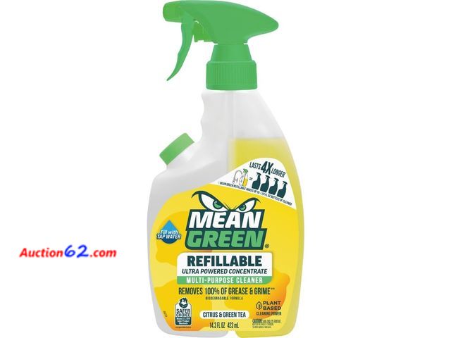 Lot 44-910m - Mean Green Ready-To-Use Multi-Purpose Cleaner Appears New, A basic inspection has been given to this item. Sold AS-IS. Not Tested See All Ph...