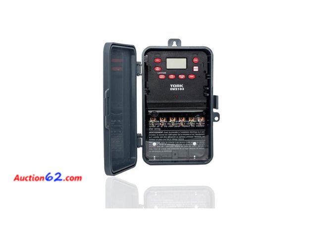 Lot 44-1697e - $343.51 Retail price - EWZ Series Multipurpose Control Astronomic 7 Day Time Switch, 120-277 VAC Input Supply, 1 Channel, DPST Output Dry Co...