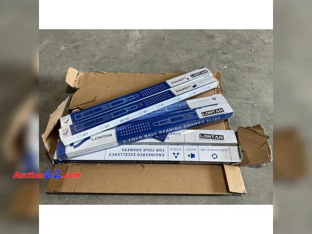 Lot 44-429o - Lontan 3-Fold Ball Bearing Drawer Slides Appears New, A basic inspection has been given to this item. Sold AS-IS.