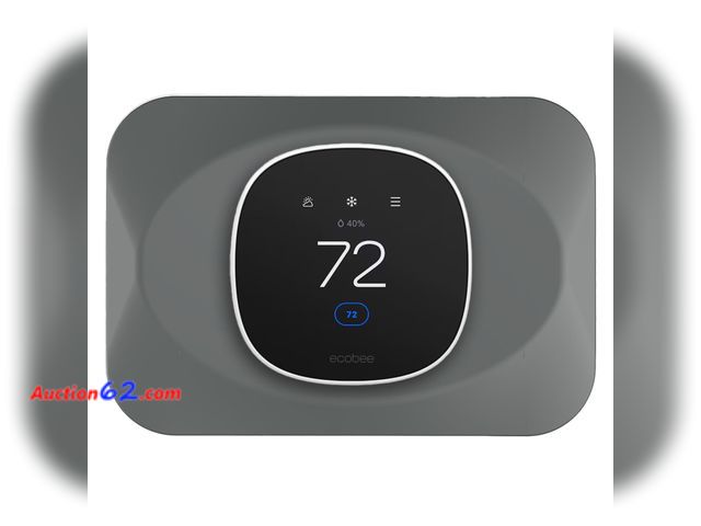 Lot 44-1578e - BAOKZZOM Wall Plate for Ecobee Smart Thermostat Essential (1, Gravel Gray) See All Photo's Not Tested Appears New, A basic inspection has be...