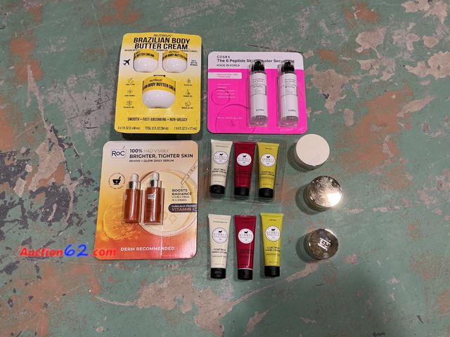 Lot 44-1526b - Nutrius Brazilian Body Butter Cream- Smooth, Fast-Absorbing, Non-Greasy, Cosrx The 6 Peptide Skin Booster Serum Set- Hyaluronic Acid + Amino...