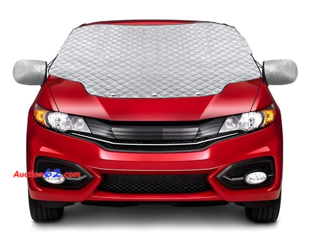 Lot 44-6528k - Car Windshield Snow Cover for Ice Frost, Winter Windscreen Covers with Mini Magnetic Edges, 4 Layers Thickness Snow Protector Covers with Si...