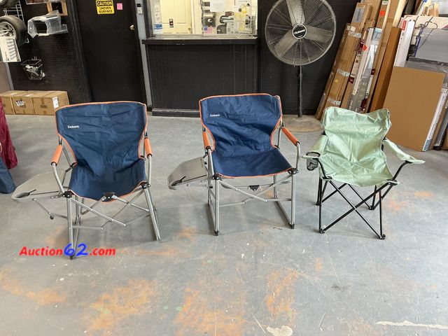 Lot 44-716o - Embark Camping Chairs - Lot of 3 See All Photo's Not Tested Scratched Dirty E-Commerce Return, A basic inspection has been given to this ite...