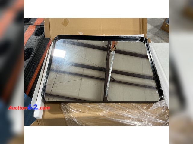 Lot 44-1124i - $100 Retail price - MI Bathroom Mirror - 30x22 Inch Black Metal Framed Rounded Rectangle Appears New, A basic inspection has been given to t...