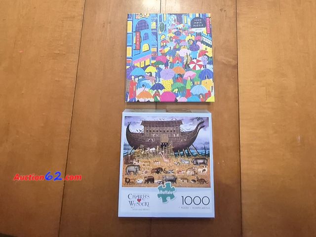 Lot 44-3010f - Lot of 2 Puzzles - Used but in excellent condition - We believe all pieces are there but can not guarantee some might be missing - See Pictu...