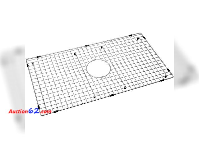 Lot 44-1534o - Serene Valley Sink Bottom Grid 29-1/2" X 15-9/16", Centered Drain with Corner Radius 3/8", Sink Protector NDG3016C See All Photo's Not Teste...