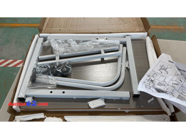 Lot 44-4091w - Zanbeel Mobile Standing Desk Adjustable Height for Laptop – Small Rolling Desk &amp; Portable Table on Wheels – Small Standing Table with Wh...