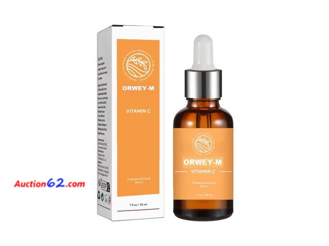 Lot 44-9217 - ORWEY-M Vitamin C Serum with Hyaluronic Acid &amp; Retinol | Anti-Aging &amp; Brightening Face Treatment | 30 ml / 1 Fl Oz Appears New, A ba...