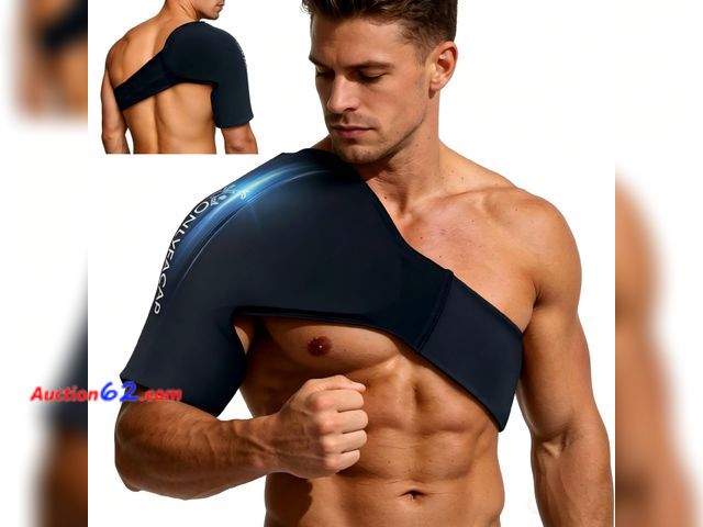 Lot 44-9146 - X-Large onlyfacap Shoulder Ice Pack Wrap, Hot &amp; Cold Compression for Rotator Cuff Appears New, A basic inspection has been given to this...