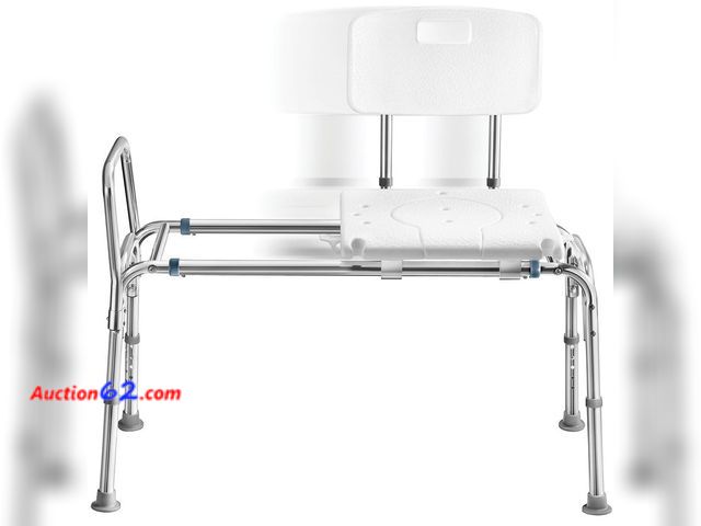 Lot 44-653m - $79.99 Retail price - Tub Transfer Bench Sliding Shower Bench for Bathtub Shower Chair for Inside Shower Shower Chair for Elderly and Disabl...