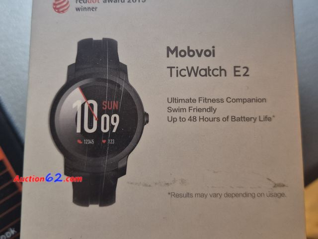Lot 44-3036f - Mobvoi TicWatch E2 Shadow - Model 12026 - Excellent Condition - Tested and Working - See Pictures Used Tested & Working