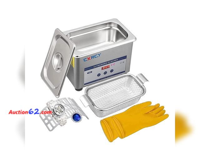 Lot 44-1659w - $89.99 Retail price - CXRCY Ultrasonic Jewelry Cleaner 3.2L Professional Heated Cleaner Machine with Timer Function for Jewelry Dental Instr...