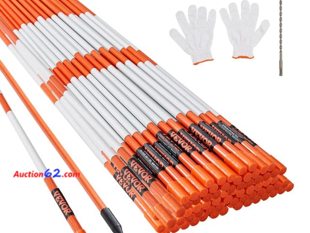 Lot 44-1595j - VEVOR Driveway Poles Markers Reflective Not Tested See All Photo's Appears New, A basic inspection has been given to this item. Sold AS-IS.