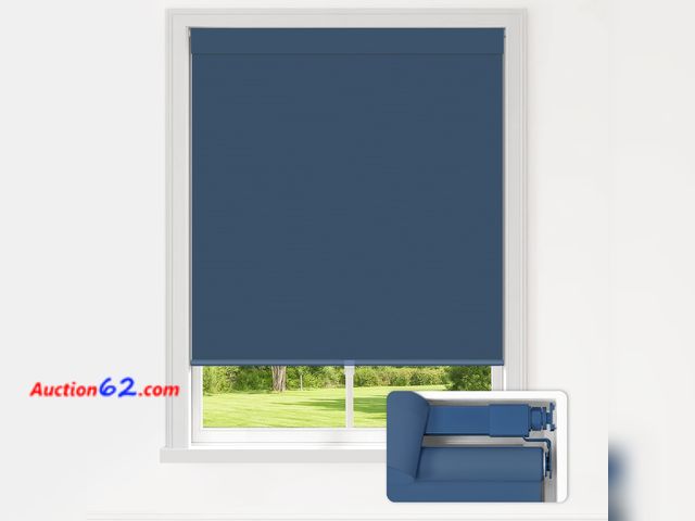 Lot 44-179 - LazBlinds No Drill Blackout Roller Shades for Indoor Windows, Cordless Window Blinds, Thermal Insulated Fabric UV Protection for Home and Of...