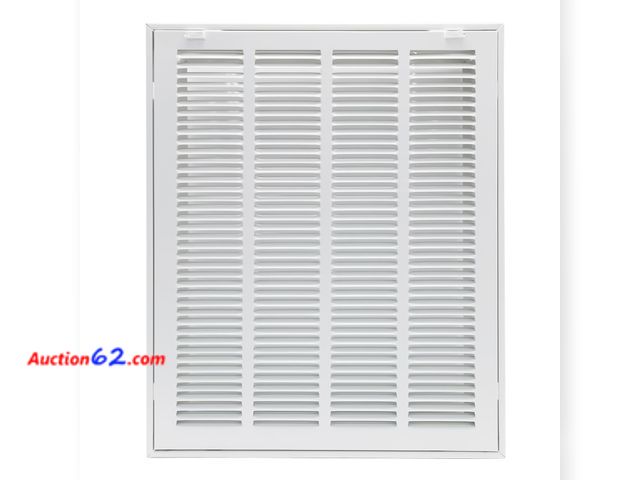 Lot 44-908w - Howeall 16"W x 20"H [Duct Opening Size] Steel Return Air Filter Grille - Removable Face/Door for 1 inch Filters -HVAC Vent Cover Grill - Whi...