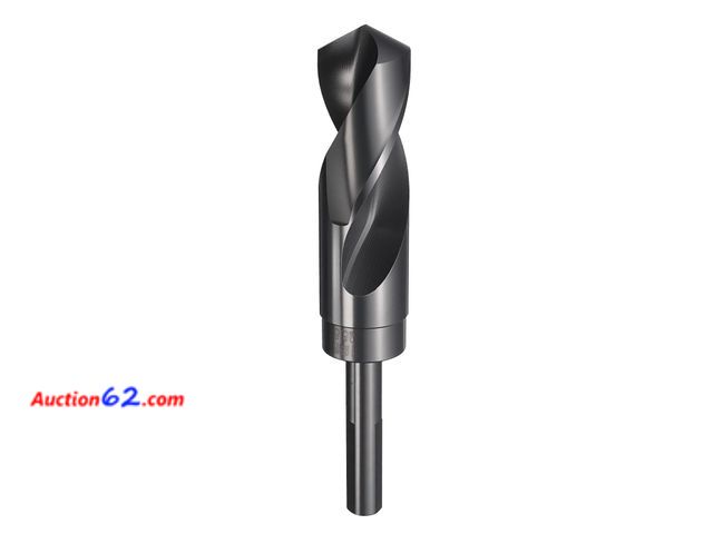 Lot 44-713 - HARFINGTON 28.50mm Drill Bit 1/2" Reduced Shank 3-Flat 4341 High Speed Steel Nitriding Black 118° Standard Point for Plastic Wood Copper Alu...