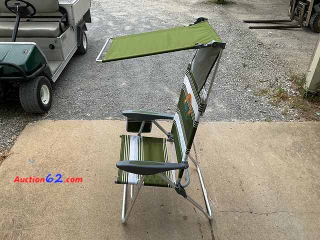 Lot 44-317e - Ocean Zero Folding Beach Chair with Canopy See All Photo's Appears New, A basic inspection has been given to this item. Sold AS-IS.