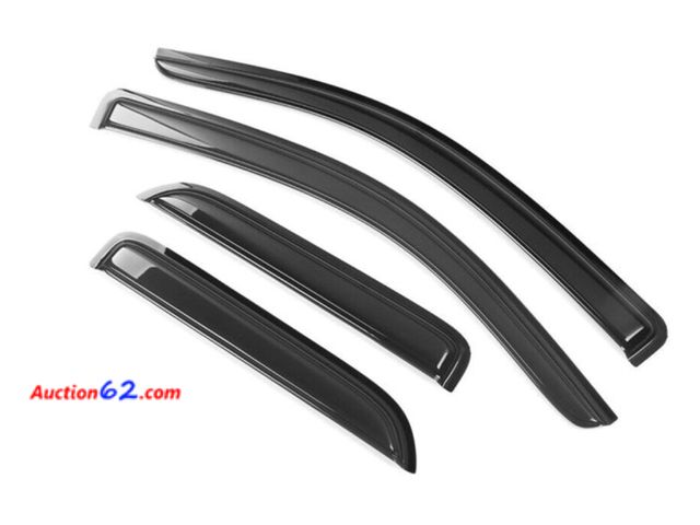 Lot 44-1156p - Retail value $56- KAIHUIXING for Chevy for Silverado 3500HD/2500HD/1500,for GMC for Sierra 3500HD/2500HD/1500 Extended Cab 4pcs Window Visor...