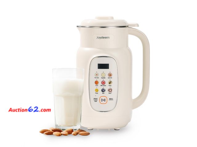 Lot 44-1134j - Joydeem Nut Milk Maker Machine,Adjustable Temperature Control, 46oz Almond, Soy, Oat, Coconut Plant-Based Non-Dairy Beverage Blender with 10...