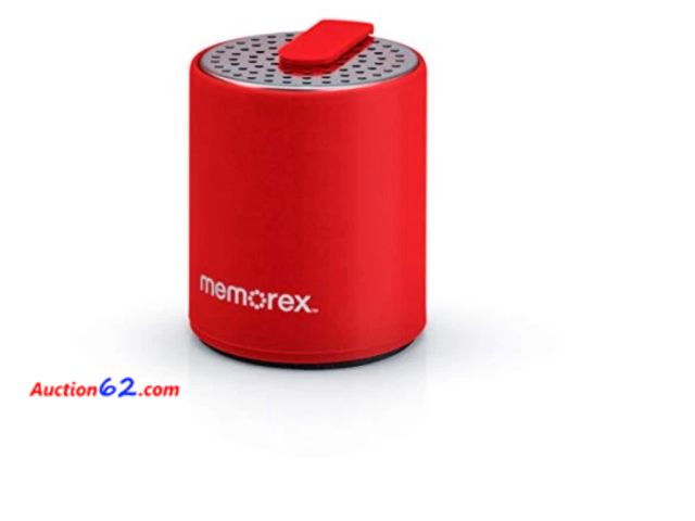Lot 44-3004b - Memorex ~ Red Micro Wireless Speaker ~ Bluetooth ~ Big Sound ~ MW202RD ~Rechargeable - New in Sealed Package - See Picture Never opened, Fac...