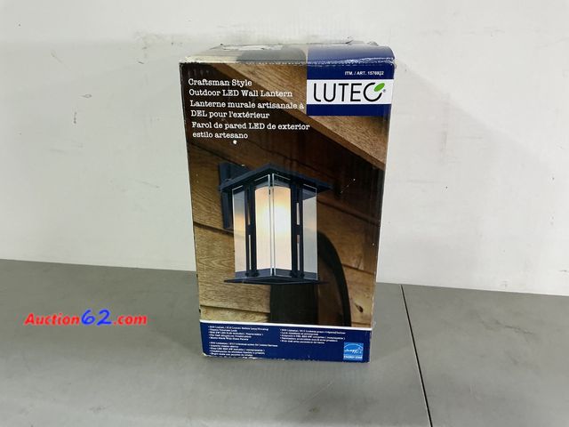 Lot 44-1865i - Lutec Outdoor LED Wall Lantern  Appears New, A basic inspection has been given to this item. Sold AS-IS. See All Photo's Not Tested