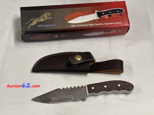 Lot 44-6009o - S&amp;D boot like knife and sheath. Nice and sharp. New. Handle color will very. See All Photo's Unmarked, No barcodes
