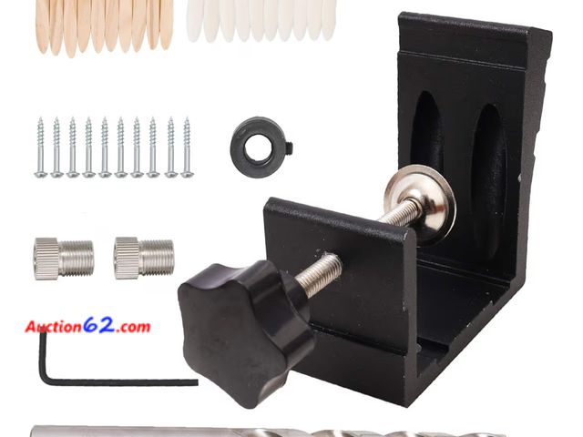 Lot 44-6715t - Sea Star 35mm Concealed Hinge Jig Boring Hole Drill Guide Cutter Bit Set Door Boring Hole Template and Bit for Cabinet Door Installation for...