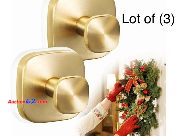 Lot 44-9100j - Lot of (3) 2-packs of CUTERUI Square-Style Suction Cup Shower Hooks For Wreaths Appears New, A basic inspection has been given to this item....