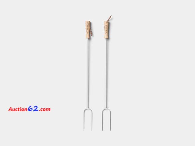 Lot 44-138m - 2pc Marshmallow Roasting Log Tong Sticks Gray - Threshold™ See All Photo's Appears New, A basic inspection has been given to this item. Sold...