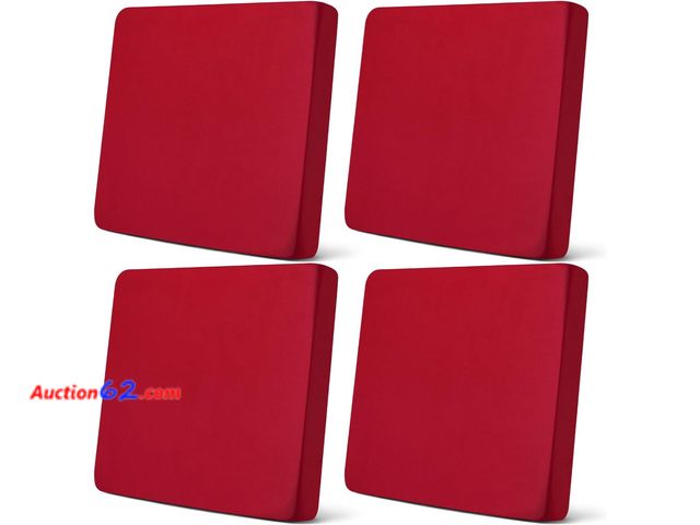 Lot 44-5532p - Set of 4 Zipper Patio Cushion Covers Sofa Couch Seat Chair Slipcovers Waterproof Cushion Cover Replacement Furniture Protector for Pets Wash...