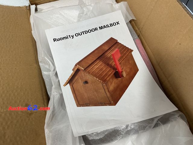 Lot 44-865 - Ruomi1y Outdoor Mailbox Wooden Birdhouse Style See All Photo's Not Tested Appears New, A basic inspection has been given to this item. Sold ...