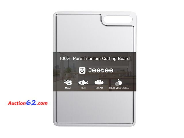 Lot 44-227m - JEETEE Large Titanium Cutting Boards for Kitchen Non Toxic Dishwasher Safe See All Photo's Appears New, A basic inspection has been given to...