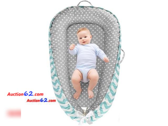 Lot 44-9026f - Baby Lounger for Newborn, Breathable &amp; Soft , for Baby 0-24 Months Appears New, A basic inspection has been given to this item. Sold AS-...
