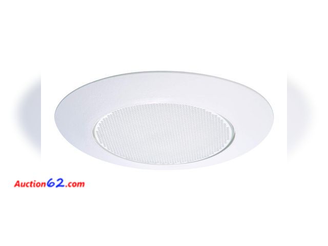 Lot 44-1542p - HALO 70PS Recessed Light Trim with Frosted Albalite Lens, White, 6 in. Appears New, A basic inspection has been given to this item. Sold AS-...